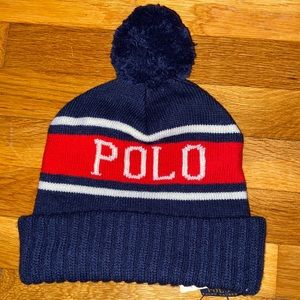 Blue Polo Ralph Lauren Hat ( with beanie )